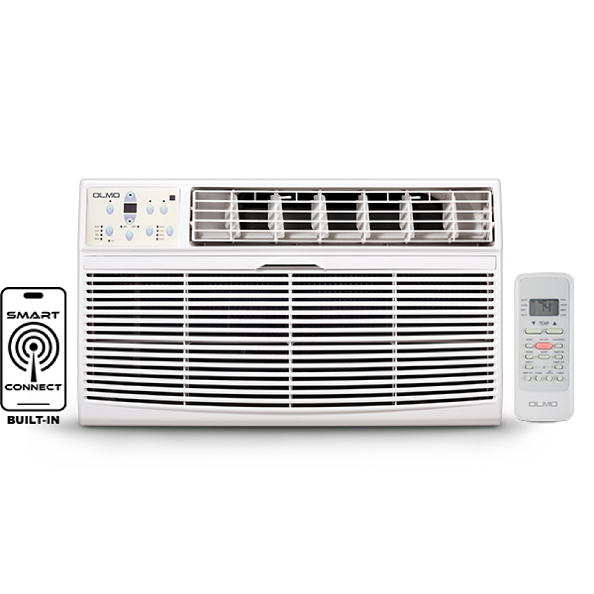 OLMO Through-The-Wall Smart AC — 8,000 BTU, Remote & App Control, Model# OW-A08AC115WF